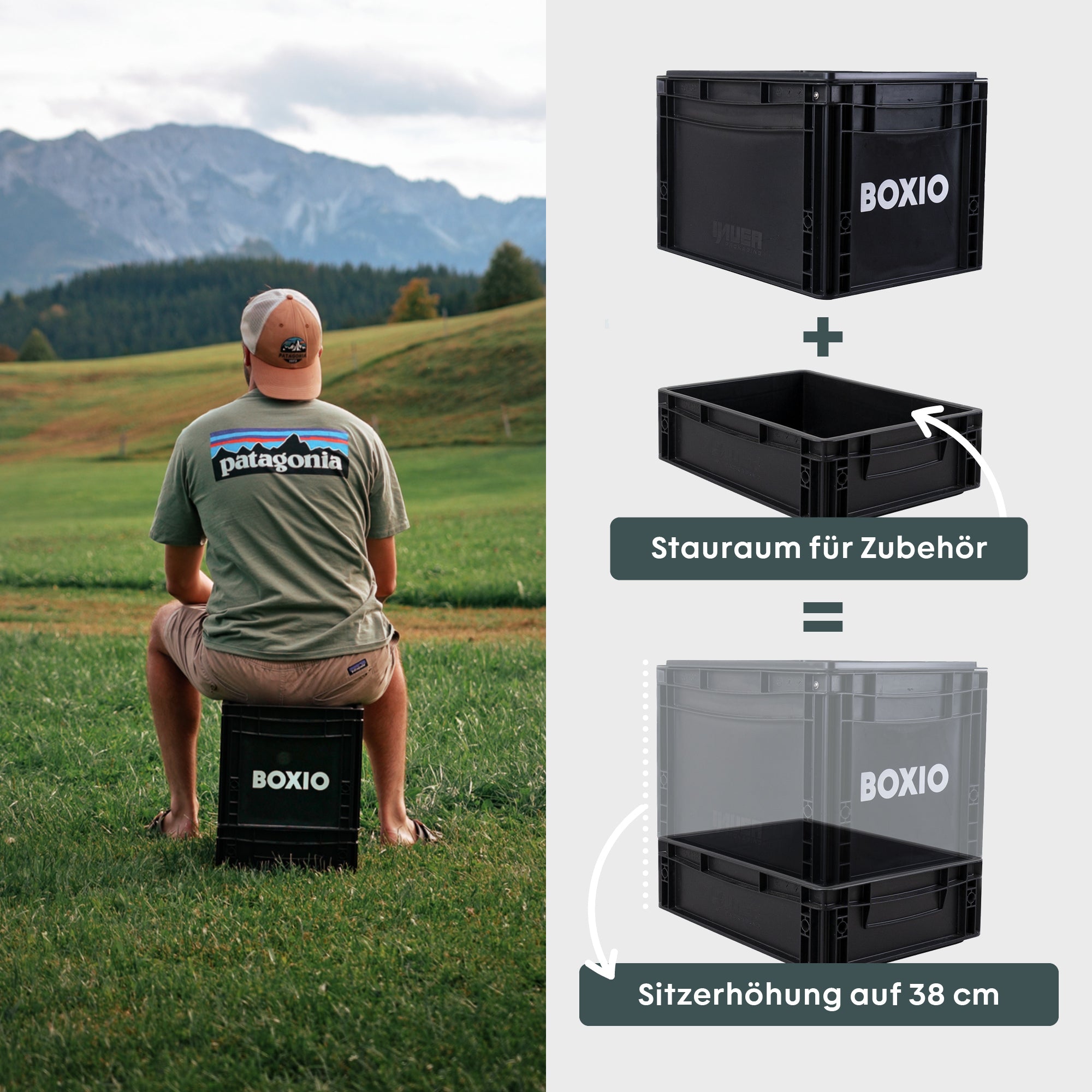 BOXIO - SOLO UP | Eurobox Sitzerhöhung