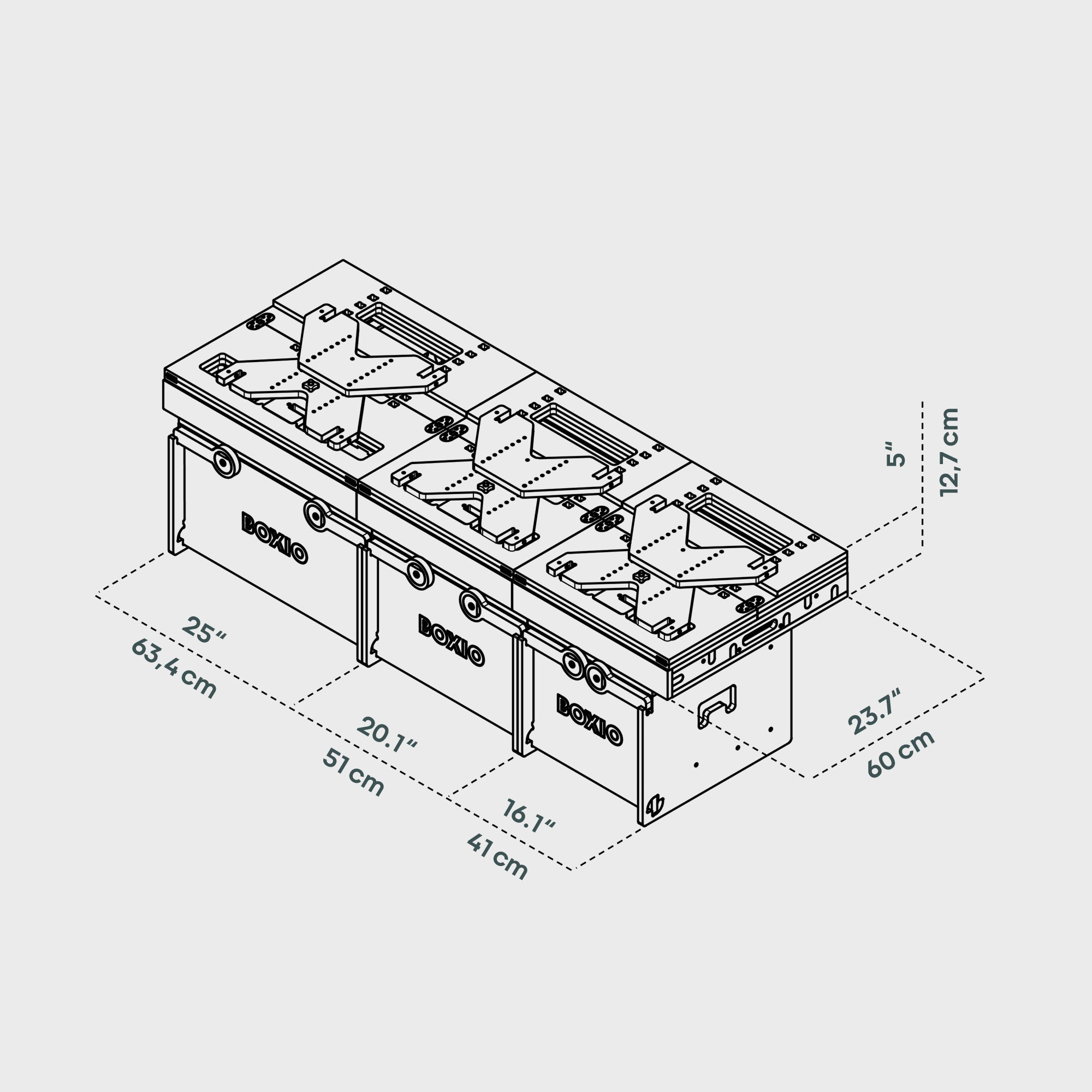 BOXIO RACK BUNDLE XL I Modulare Campingbox