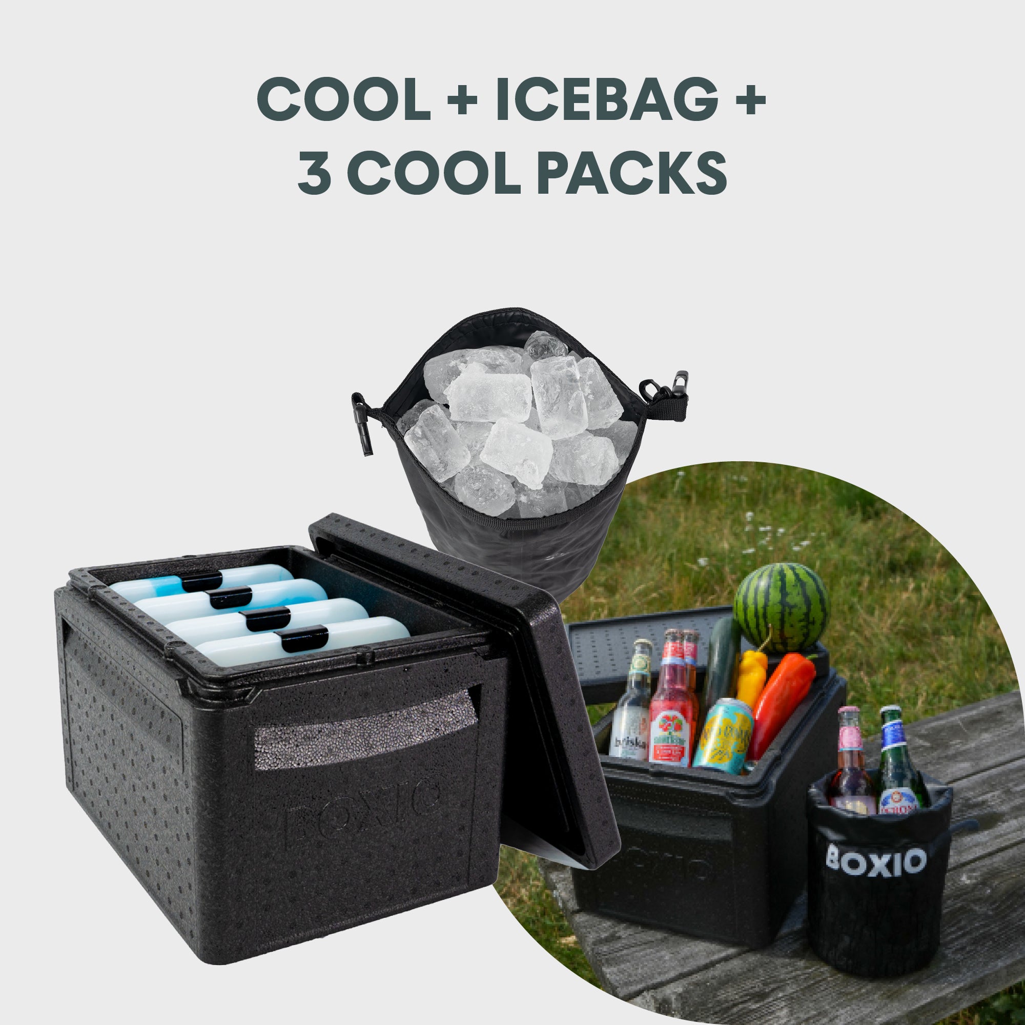 BOXIO COOL PLUS | Passive cool box with ice packs