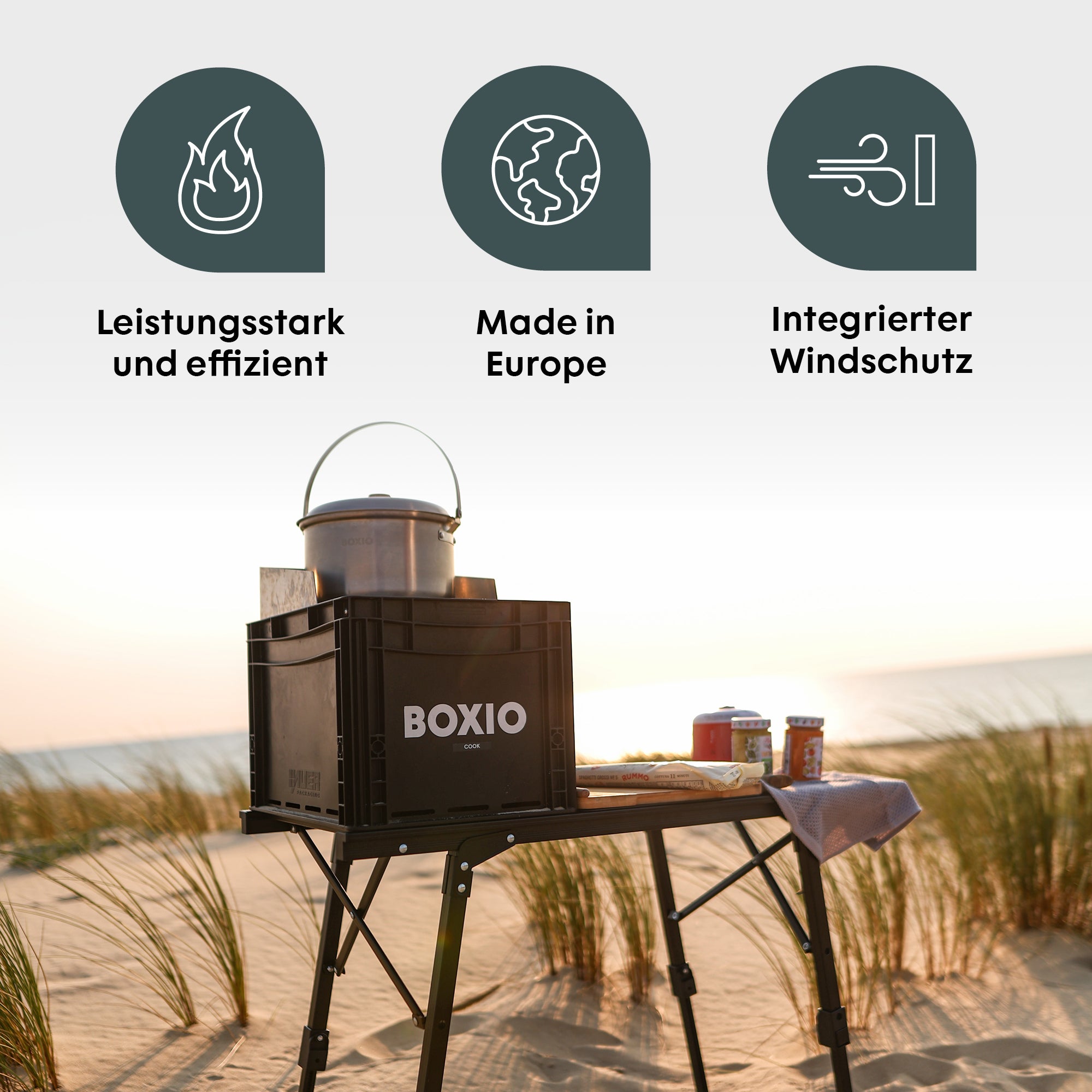 Camping-Kochset I BOXIO COOK MAX+