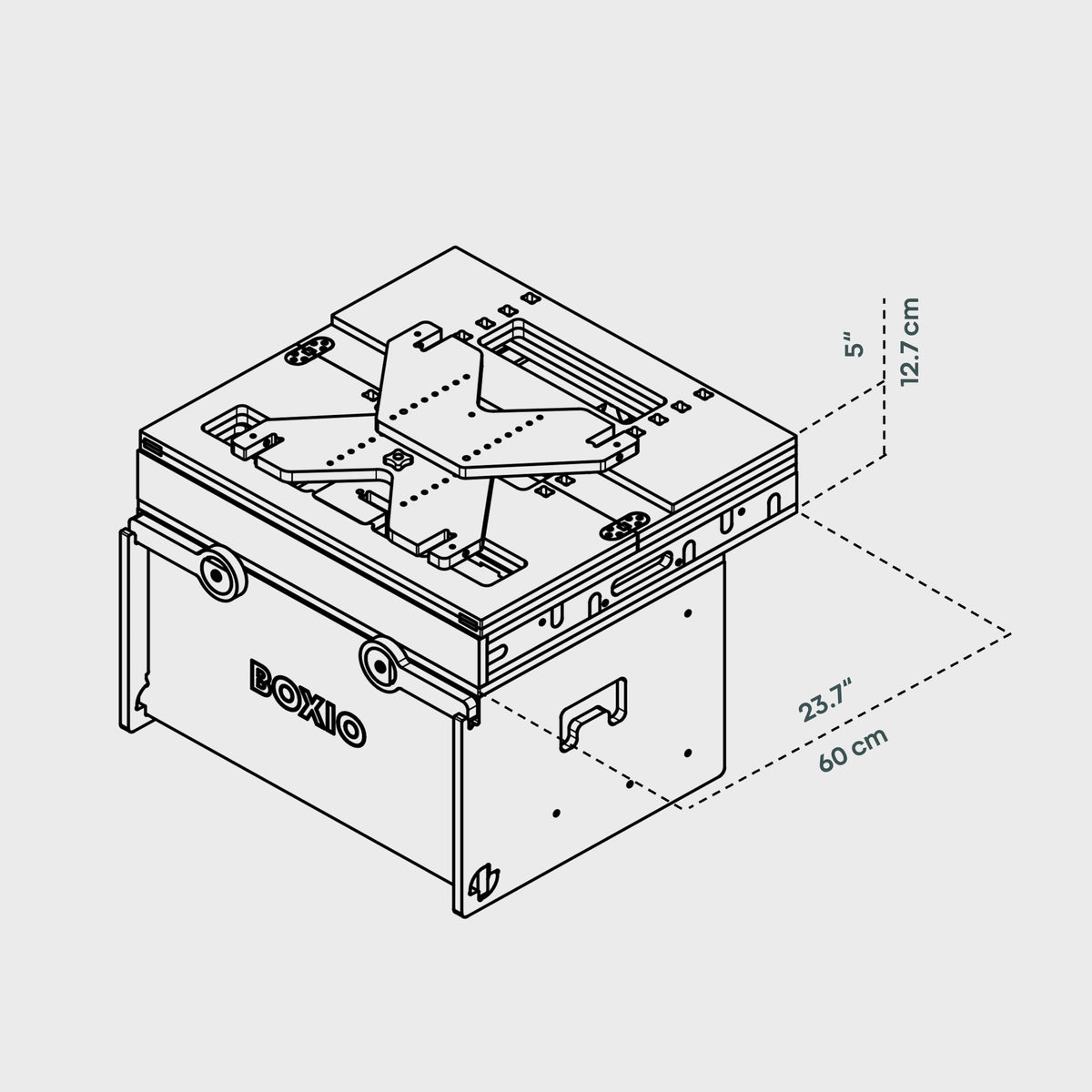 BOXIO RACK BOX + BED PACK S I Malle de voyage modulaire