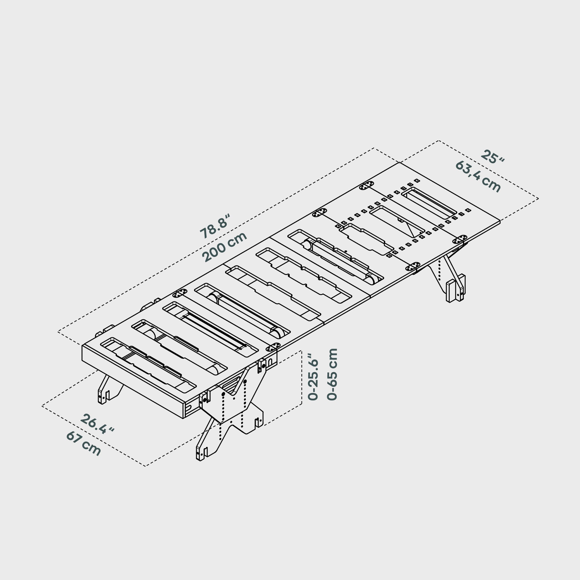 BOXIO RACK BED S I Modular camping bed minivan
