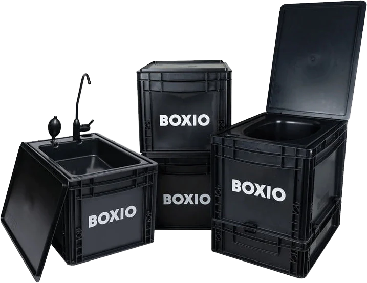 Buy BOXIO Solo: Storage box with lid – 15.7 x 11.8 x 11.0 – perfect  plastic transport box for camping, boat or garden – stackable with other  stacking boxes – Made in